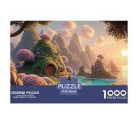 Sinoshow_24085_The_Setting_Sun_Shines_on_The_Green_Mountains_an_95248dee-3845-4d42-a174-79c248f5e75d_1 1000 Piezas Rompecabezas Difícil, Desafiante, Casi Imposible Rompecabezas