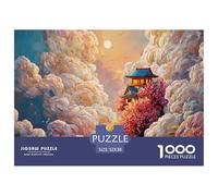 Sinoshow_24085_The_Sky_is_Full_of_White_Clouds_and_Theres_an_an_a0a68d0b-fcb2-40cd-abbf-03fdf5109792_2 1000 Piezas Jigsaw Puzzle Difícil, Desafiante, Casi Imposible Rompecabezas, Juego Familiar Anti-
