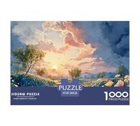 Sinoshow_24085_The_Sky_is_Painted_with_a_Beautiful_Sunset_refle_54fb2083-5250-40bf-b439-83ca6e0947ea_1 1000 Piezas Jigsaw Puzzle Difícil, Desafiante, Casi Imposible Juego De Rompecabezas, Juego Famil