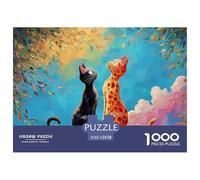 Sinoshow_24085_Two_Cats_Playing_on_The_Roof_in_The_Style_of_Hay_74518ac6-604f-4b15-ad1d-393ac0728a5a_2 1000 Piezas Jigsaw Puzzle Difícil, Desafiante, Casi Imposible Rompecabezas, Juguetes Educativos