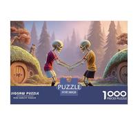 Sinoshow_24085_Two_Skeletons_in_Red_and_Yellow_Football_Jerseys_438f9a07-9b73-43eb-be41-84c0fd5c0460_2 1000 Piezas Rompecabezas Estimulante Y Educativo Rompecabezas, Juego Familiar Anti-Estrés, Jugue