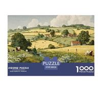 Sinoshow_24085_Vintage_Illustration_of_The_English_Countryside__54544765-275a-4e5a-ab01-3769d0aaba54_4 1000 Piezas Rompecabezas Estimulante Y Educativo Rompecabezas, Juego Familiar Anti-Estrés, Regal