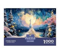 Sinoshow_24085_White_Peacock_in_The_Snow_Glittering_with_Silver_ea4ed07d-5cc7-476e-936f-a9d71f659a2a_2 1000 Piezas Jigsaw Puzzle Difícil, Desafiante, Casi Imposible Juego De Rompecabezas, Juguetes Ed