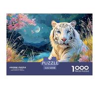 Sinoshow_24085_White_Tiger_with_White_and_Blue_Eyes_Sitting_in__480cbe10-0791-410a-b7aa-dd45f72b90dd_4 1000 Piezas Rompecabezas Divertido Y Estimulante Juego De Rompecabezas, Im