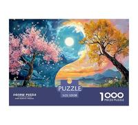 Sinoshow_24085_Yin_Yang_Symbol_with_a_Cherry_Blossom_Tree_on_on_0e4eba88-847f-4e91-a8db-e06cea9718a0_3 1000 Piezas Rompecabezas Divertido Y Estimulante Juego De Rompecabezas, Juguetes Educativos Únic