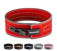 SINOTAVI Cinturón Gym de Hombre. Faja para Levantar Peso. Cuero de Vaca con Hebilla. Cinturón Fitness. Cinturones de Musculación. Cinturones Powerlifting y Bodybuilding de 8,5 cm / 10 cm de Altura