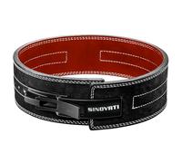 SINOTAVI Cinturón Gym de Hombre. Faja para Levantar Peso. Cuero de Vaca con Hebilla. Cinturón Fitness. Cinturones de Musculación. Cinturones Powerlifting y Bodybuilding de 8,5 cm / 10 cm de Altura