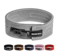 SINOTAVI Cinturón Gym de Hombre. Faja para Levantar Peso. Cuero de Vaca con Hebilla. Cinturón Fitness. Cinturones de Musculación. Cinturones Powerlifting y Bodybuilding de 8,5 cm / 10 cm de Altura