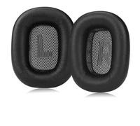 SINOWO Almohadillas de piel de cordero para auriculares Apple AirPods Max,almohadillas de repuesto a prueba de sudor,fáciles de instalar con imán,piel de oveja y espuma viscoelástica (negro)