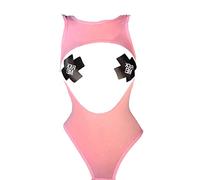 SINROYEE Conjunto de lencería sexy para mujer, bikini de anime japonés, Lolita Kawaii, brasier y bragas para mujer, Rosado #6, Talla única