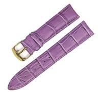 SinSed Correas De Reloj De Cuero 18Mm 20Mm 22Mm 24Mm Correa De Reloj Correa De Acero Hebilla Pulsera De Cinturón, Oro púrpura, 22mm