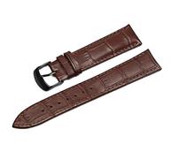 SinSed Correas De Reloj De Cuero 18Mm 20Mm 22Mm 24Mm Correa De Reloj Correa De Acero Hebilla Pulsera De Cinturón, Negro marrón, 22mm