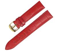 SinSed Correas De Reloj De Cuero 18Mm 20Mm 22Mm 24Mm Correa De Reloj Correa De Acero Hebilla Pulsera De Cinturón, oro rojo, 24mm