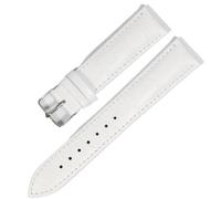 SinSed Correas De Reloj De Cuero 18Mm 20Mm 22Mm 24Mm Correa De Reloj Correa De Acero Hebilla Pulsera De Cinturón, Plata blanca, 20mm