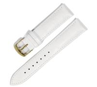 SinSed Correas De Reloj De Cuero 18Mm 20Mm 22Mm 24Mm Correa De Reloj Correa De Acero Hebilla Pulsera De Cinturón, Oro blanco, 16mm