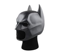 SINSEN Máscara de murciélago para adultos para hombre, superhéroe Bruce Wayne, máscara completa, disfraz de caballero, cosplay, accesorio para fiesta de Halloween, oscuro (B)