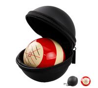 Sinsilvie Billiards Cue Balls Practice Training Artifact or 6 Red Dots Cue Ball,2-1/4",with Black PU Case,Billiard Accessories (Training Artifact)