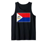 Sint Maarten Bandera San Maarten Carribean PAÍSES Bajos Camiseta sin Mangas