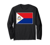 Sint Maarten Bandera San Maarten Carribean PAÍSES Bajos Manga Larga