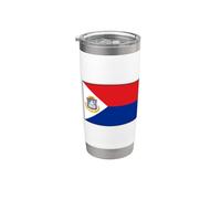 SINT MAARTEN BANDERA SAN MAARTEN CARRIBEAN PAÍSES BAJOS Vaso térmico de acero inoxidable de doble pared