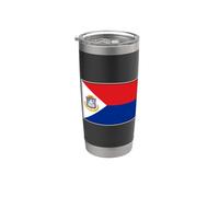 SINT MAARTEN BANDERA SAN MAARTEN CARRIBEAN PAÍSES BAJOS Vaso térmico de acero inoxidable de doble pared