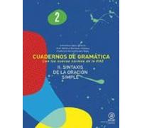 Cuadernos De Gramática. Sintaxis De La Oración Simple. 2º ESO - Número 2 (CUADERNO GRAMATICA)