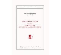 Sintaxis latina 2Vols: 56 (Manuales y Anejos de Emerita)