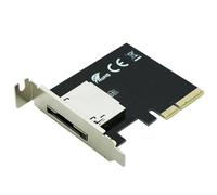 Sintech Lector de tarjetas de memoria PCI-e 4X CFexpress de perfil bajo, compatible con tarjetas Sony ProGrade Lexar tipo B
