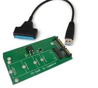 Sintech M.2 NGFF SSD to SATA 3 Adapter Card with USB 2.0 SATA Cable Interno Unidad de Disco óptico