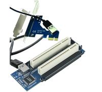 Sintech PCI-E Express X1 to Dual PCI Riser Extender Card with Low Profile Bracket