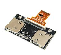 Sintech Tarjeta adaptadora dual micro SD a ZIF CE de 40 pines, compatible con iPod Classic iPod Video 5ª 5.5ª 6.5ª 6.5ª 7.5ª TF adaptador de tarjeta TF reemplaza MK8022GAA MK1634GAL MK1231GAL