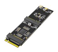 Sintech Tarjeta adaptadora M.2 Key-M a Dual M.2, soporta 2230 Key-E A/E Module/Key-M nVME SSD, compatible con Intel 7260,8260,9260