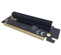 Sintech Tarjeta elevadora PCIe 16x, tarjeta de extensión PCI-e Express 3.0 X16 macho a hembra para tarjeta gráfica GPU (90 grados, 2.4 cm de altura)