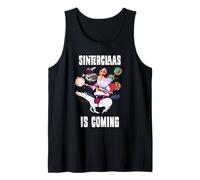 Sinterklaas llega con un Divertido Disfraz navideño Camiseta sin Mangas