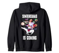Sinterklaas llega con un Divertido Disfraz navideño Sudadera con Capucha