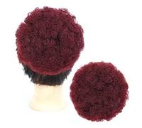 Sintético Bun Puff Cordón Cola de caballo Corto Rizado Afro Peluca alargada for mujeres negras Niñas Pieza de Pelo de Moño Desordenado