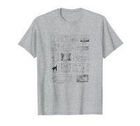 Sintetizador Cat Producer Analog Synth Studio Gear Effect Camiseta, Hombre, Gris Jaspeado, 5XL