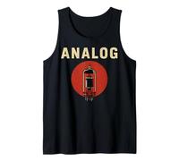 Sintetizador de tubo de vacío analógico Retro Music Tech Music Lover Camiseta sin Mangas