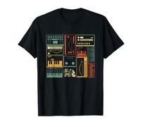 Sintetizador modular analógico Teclado productor de música Camiseta