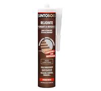 Sinto - Juntas multimaterial de roble oscuro - 300 ml - Ideal para lugares difíciles de acceso, escaleras, ventanas, terrazas, sin olor, fácil de adherir, aislar perfectamente