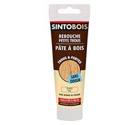 Sintobois - Reboca, agujeros pequeños, pastas de madera sin olor, listo para usar, sin disolvente, seco en 4 horas, interior y exterior, no se retracta, pino, técnica profesional - 80 g