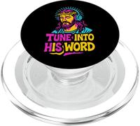 Sintonice Su Palabra Jesús Divertido Juego de Palabras Fe Cristiana PopSockets PopGrip para MagSafe