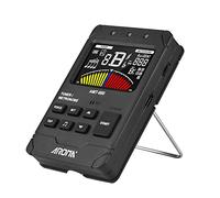 Sintonizador AMT-600, metrónomo y generador de tonos 3 en 1, recargable, 2.5 pulgadas, LCD, afinador de guitarra, mini metrónomo digital, metrónomo electrónico con cable de pastilla de clip para