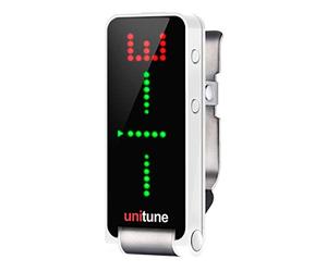 Sintonizador con clip UNITUNE CLIP de TC Electronic con modos estroboscópico y cromático y pantalla de matriz de 108 LED para una calidad de afinación inigualable
