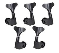 Sintonizador de afinación de cuerdas, botón de cabeza de máquina sellado para parte de bajo, color negro, 2R3L, 3 izquierda, 2 derecha