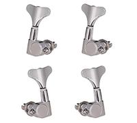Sintonizador de afinación de cuerdas, botón de cabeza de máquina sellado para parte de bajo, color plateado, 2L2R, 2 izquierda, 2 derecha