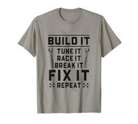 Sintonizador de Coche de Carreras mecánico automático Tune Race Break Fix Repeat Camiseta