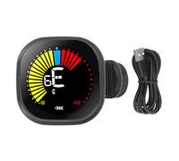 Sintonizador de Guitarra Profesional, Clip On para Violín Bajos y Ukelele, Pantalla a Color Automática - Alta Precisión, Batería Recargable, Uso Versátil para Músicos