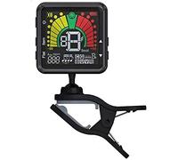 Sintonizador de guitarra Sintonizador de clip-en sintonizador electrónico for la guitarra cromática Bass Ukulele Violin LCD Pantalla