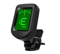 Sintonizador De Guitarra, Sintonizador Electrónico Digital 12 Temperamento Igual Sintonizador Automático Clip En Sintonizador Pantalla LCD Sintonizador De Guitarra Para Guitarra, Bajo, Ukelele, Violín